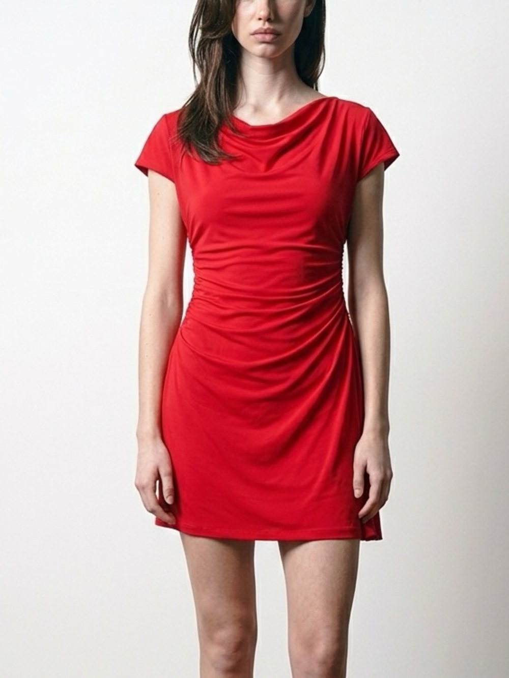 Red Off-Shoulder Dress